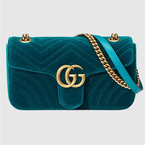 gg marmont velvet shoulder bag